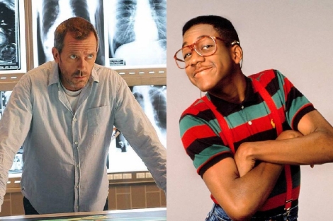 Hugh Laurie y Jaleel White, interpretando a los personajes que los encumbraron. | Foto: ELMUNDO
