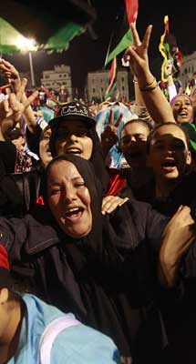Fiesta en Trípoli. | Reuters