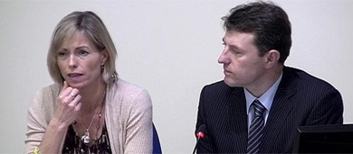 Gerry and Kate McCann, durante su declaración. | Reuters