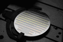 Oblea con células de alto rendimiento. | Solar Junction, EEUU. Oblea con células de alto rendimiento. | Solar Junction, EEUU.