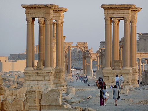 Columnas en Palmyra, que era uno de los referentes turísticos en Siria. | S. P. L.