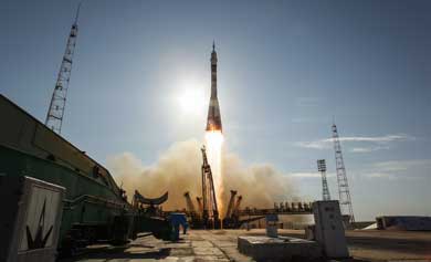 Despegue del cohete Soyuz desde Baikonur. | AFP