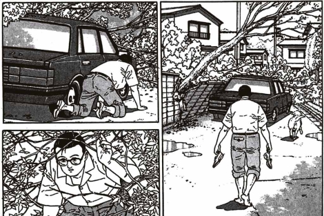 Viñetas de 'Aruku Hito' (El caminante), de Jiro Taniguchi.