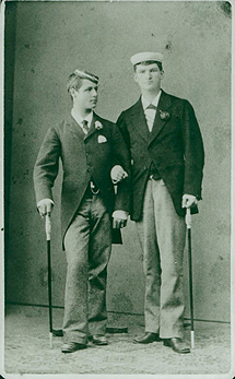 Paul y Fritz Sarasin en 1879. | J. Höflinger