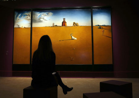 'Paisaje con chica saltando a la comba'. | AFP 'Paisaje con chica saltando a la comba'. | AFP