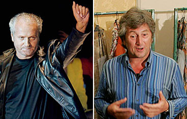 Gianni Versace y Vittorio Missoni. | Agencias