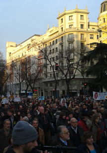 La protesta en Madrid. | G.S.