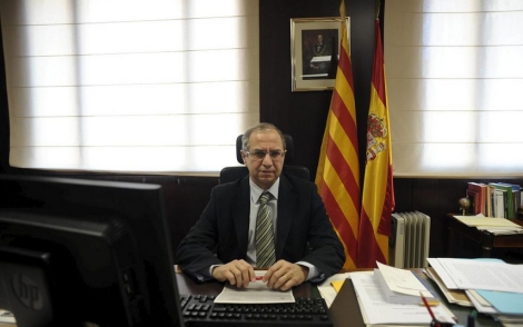 El fiscal jefe de Cataluña, en su despacho en Barcelona. | S. Cogolludo