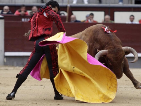 'Morenito de Córdoba' en el segundo toro. | Antonio Heredia