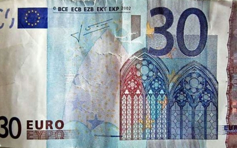 Billete falso de 30 euros | dpa