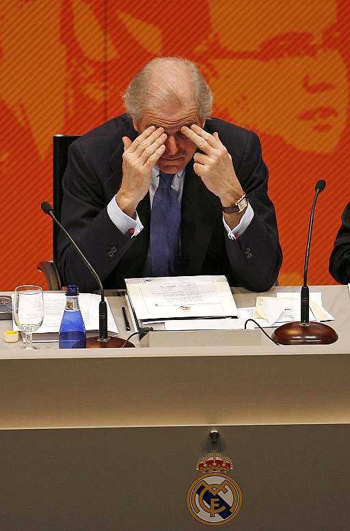 Ramón Calderón, during the Real Madrid AGM