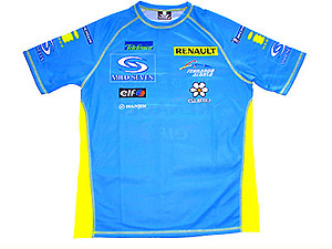 La camiseta azul ti�� durante dos a�os las gradas de la F1.