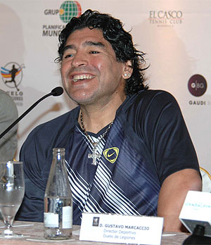 Maradona, en Marbella. (Foto: EL MUNDO)