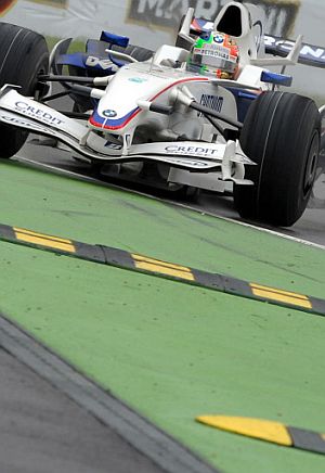 Robert Kubica (BMW), amigo y posible compañero de Alonso en 2009. (Foto: AFP)