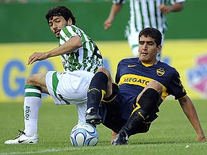 Lucas Viatri, en un partido con el Boca. (Foto: AFP)