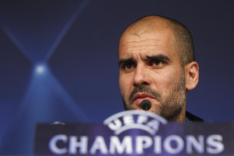 Guardiola, durante la rueda de prensa en el Bernabéu. (Foto: Reuters) Guardiola, durante la rueda de prensa en el Bernabéu. (Foto: Reuters)