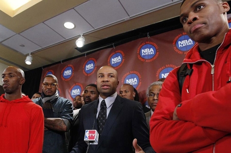 Los jugadores, reunidos en Nueva York, hacen público su rechazo a la última oferta de los equipos. | Reuters