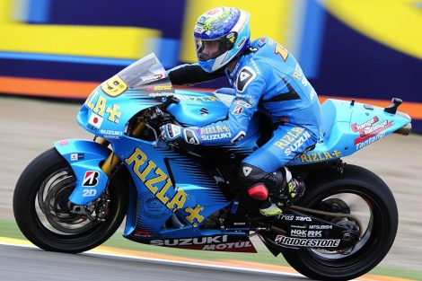 Álvaro Bautista, piloto de Suzuki en MotoGP en 2011. | Afp