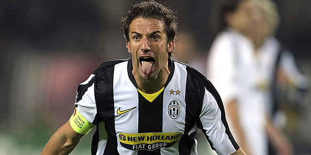El jugador Alessandro Del Piero celebra un gol con la Juve.I Efe