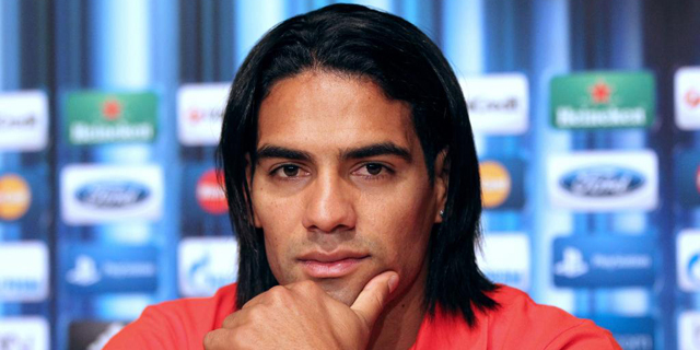 El colombiano durante una de sus últimas ruedas de prensa como jugador del Atlético de Madrid. | Efe
