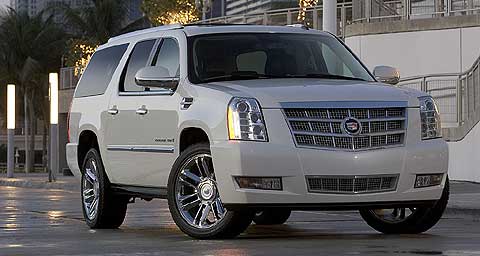 Cadillac Escalade con faros de led