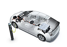 Conduciendo 20 kilómetros en modo eléctrico
