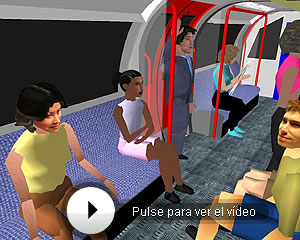 Representación de un viaje en el metro. (Imagen: Departamento de Ciencias Informáticas, Univesity College London).