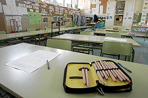 Interior de un aula. (Foto: EL MUNDO)