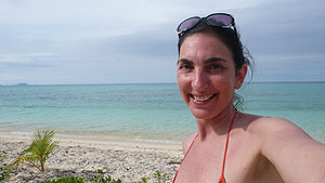 Analia, en una playa de las islas Fiji. (Foto: El Mundo) Analia, en una playa de las islas Fiji. (Foto: El Mundo)