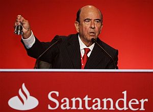El presidente del grupo Santander, Emilio Botín. (Foto: EFE)