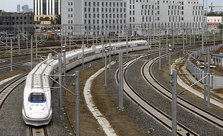 El tren de alta velocidad que une Pekín con Tianjin. (Foto: REUTERS)