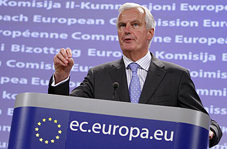 El comisario de Mercado Interior, Michel Barnier, anunciado las propuestas en Bruselas. | Efe