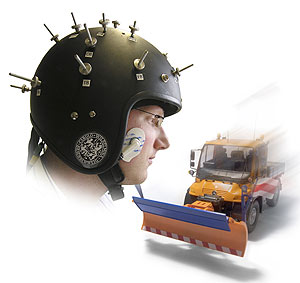 Imagen del casco utilizado en la prueba. Imagen del casco utilizado en la prueba.