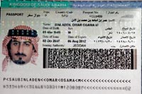 Conflicto. El pasaporte saudí de Omar. Ha tenido problemas en muchos países por su apellido.