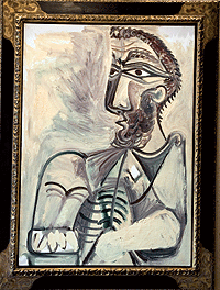 "Hombre sentado", 1971. Óleo sobre lienzo, 130x97 cm. Precio: 4.000.000€.