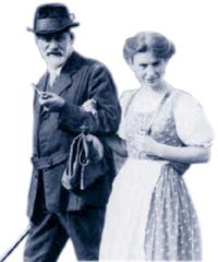 La gran fuga. Freud y su hija Anna escaparon en 1938.