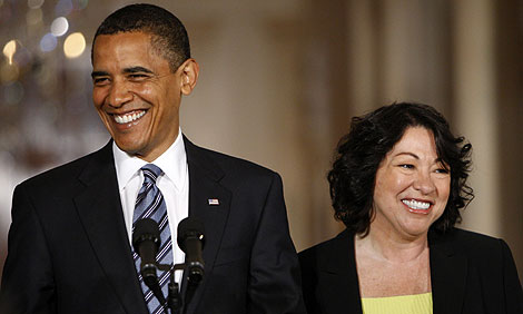 Barack Obama y Sonia Sotomayor, en la Casa Blanca. | AP
