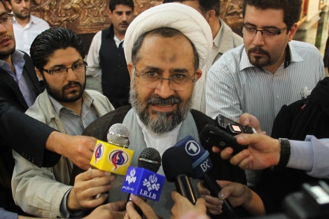 El ministro de Inteligencia iraní, tras anunciar el desmantelamiento de una red de espías. | Afp