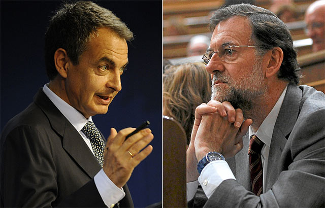 José Luis Rodríguez Zapatero y Mariano Rajoy. | AP / Reuters