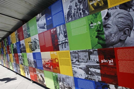 Mural en Praga por el 20 aniversario de la disolución del Pacto de Varsovia. | Reuters