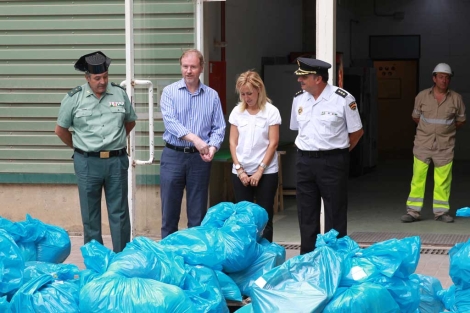 Imagen de una incineración de droga hoy en Son Reus. | Pep Vicens