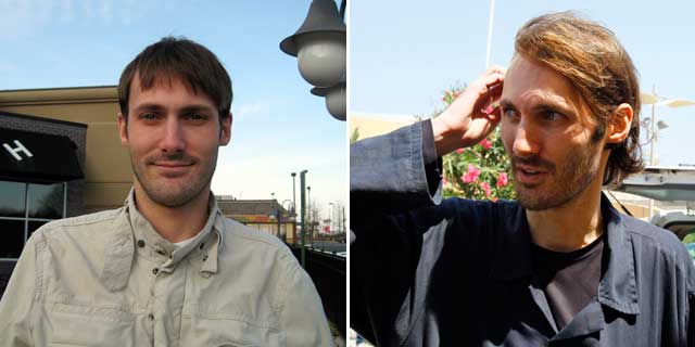 El periodista Matthew VanDyke, antes de ir a Libia (izda.) y tras ser liberado de la prisión de Abu Salim. | Ap